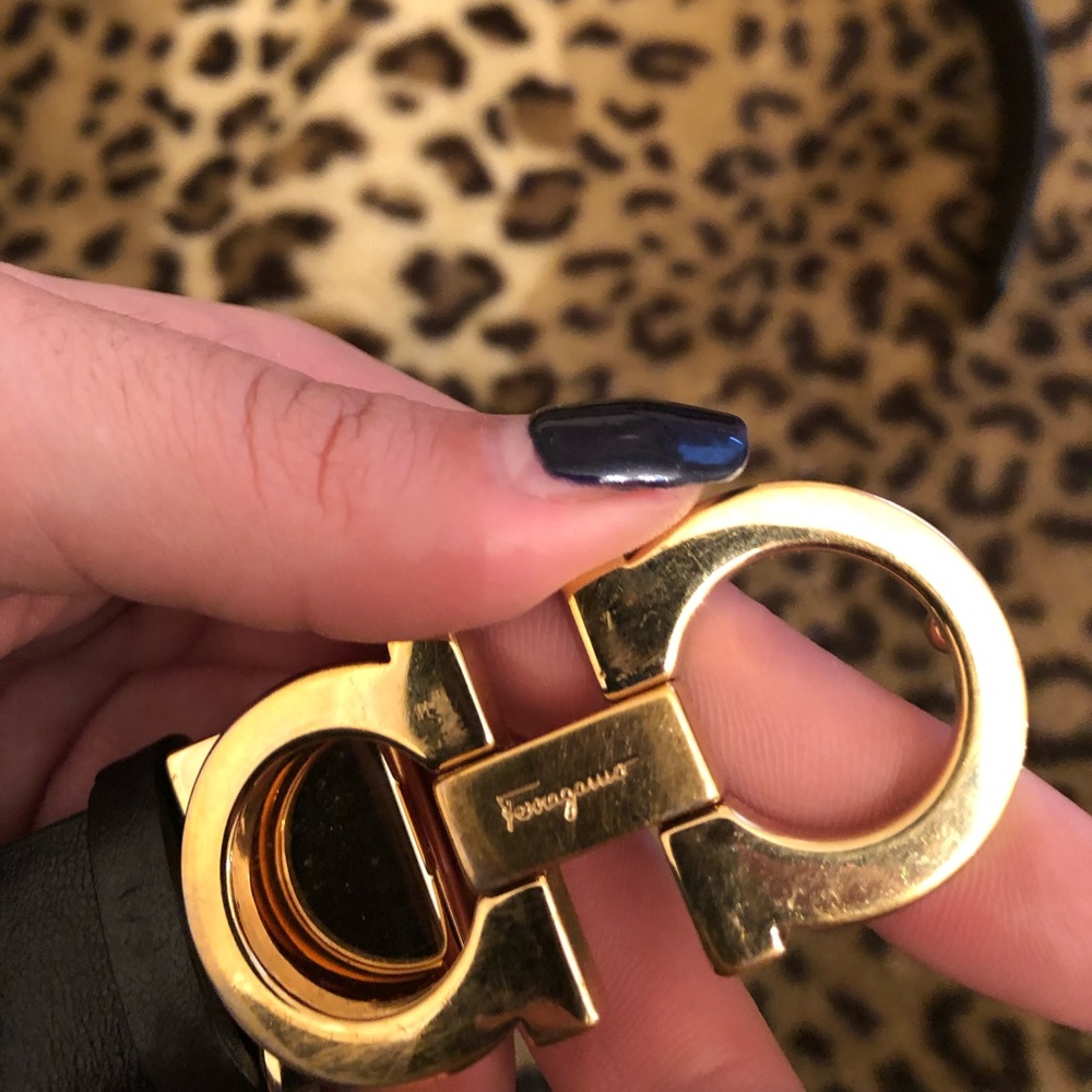 Salvatore Ferragamo Reversible black brown belt